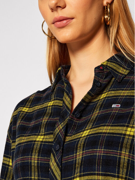Tommy Jeans Vestito chemisier Flannel DW0DW08880 Multicolore Regular Fit •  Modivo.it