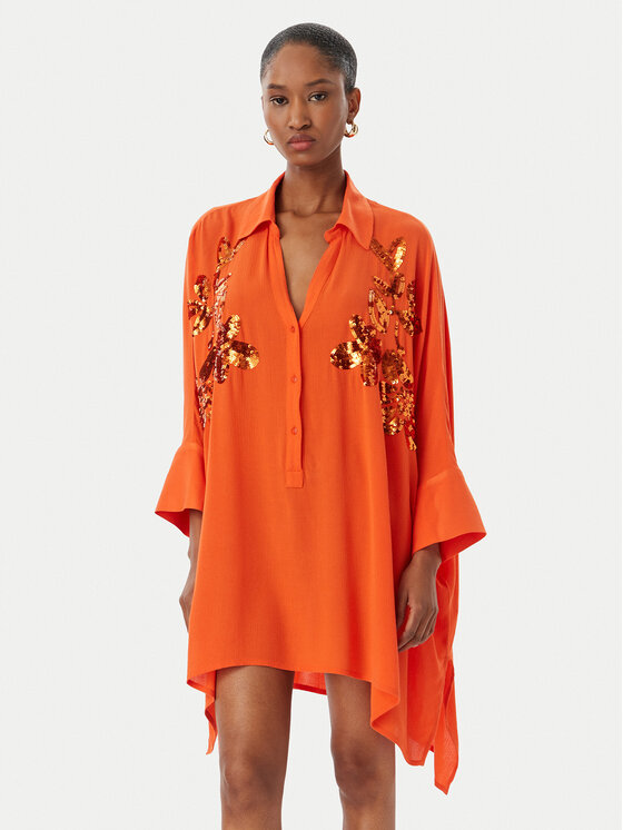 LOLA CASADEMUNT LOLA CASADEMUNT Haljina košulja LS2615008 Narančasta Oversize