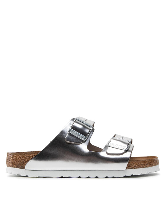 Birkenstock Birkenstock Nazouváky Arizona Metallic 1005961 Stříbrná