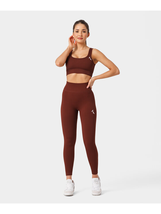 Carpatree Carpatree Biustonosz sportowy Rib bra Brązowy