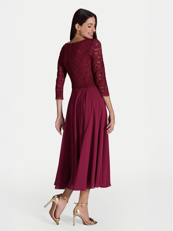 Swing Swing Coctailkleid 5AI08900 Dunkelrot Regular Fit