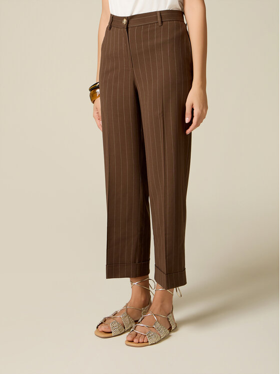 Oltre Oltre Pantaloni di tessuto P0ROR109326N0Z2 Marrone Regular Fit