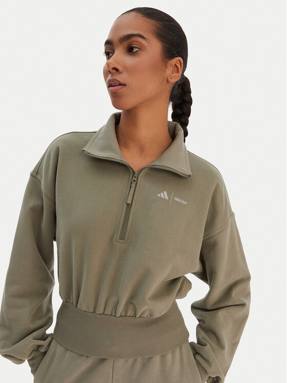 adidas adidas Світшот JM1101 Зелений Loose Fit