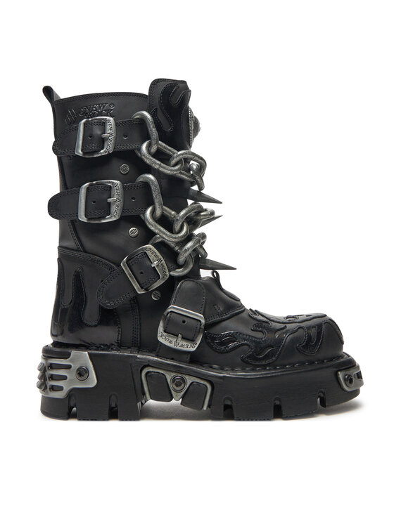 NEW ROCK NEW ROCK Bocanci M-727-S5 Negru
