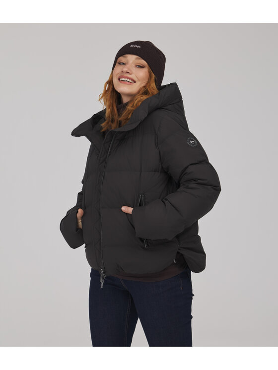 Lee Cooper Lee Cooper Kurtka puchowa LESLIE Czarny Oversize