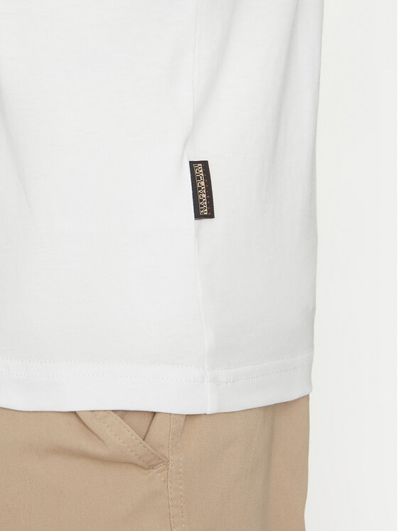 Napapijri Napapijri T-Shirt Kasba NP0A4HQQ Bílá Regular Fit