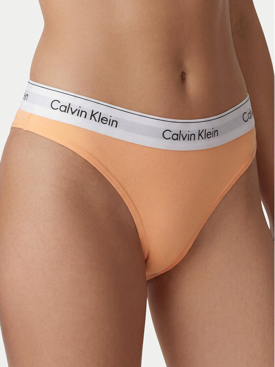 Calvin Klein Underwear Calvin Klein Underwear Stringi LV00QF8518 Gaiši oranža