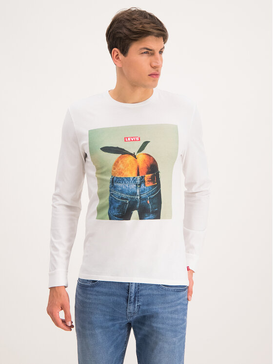 Levis® Marškinėliai Ilgomis Rankovėmis Graphic Tee 36015 0043 Balta Regular Fit Modivolt 