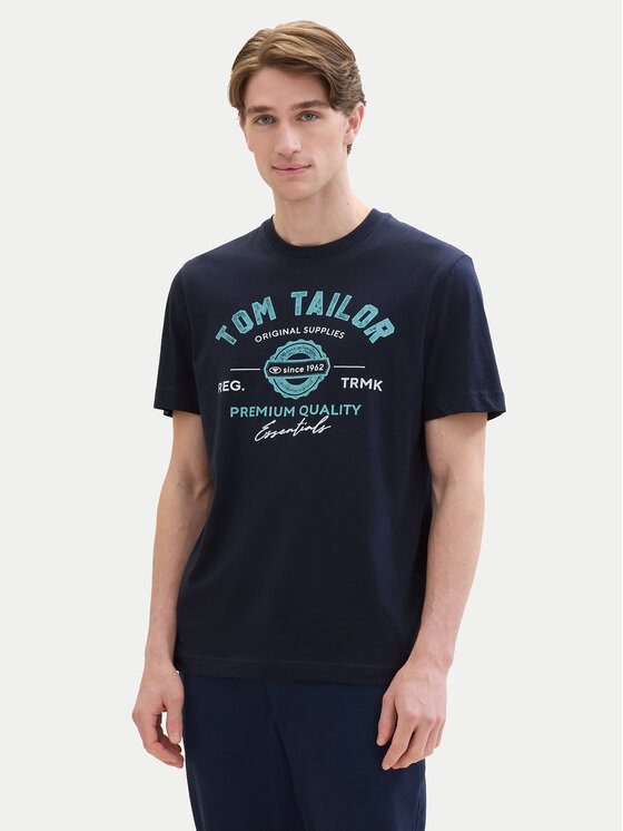 Tom Tailor T-krekls 1037735 Tumši zils Regular Fit