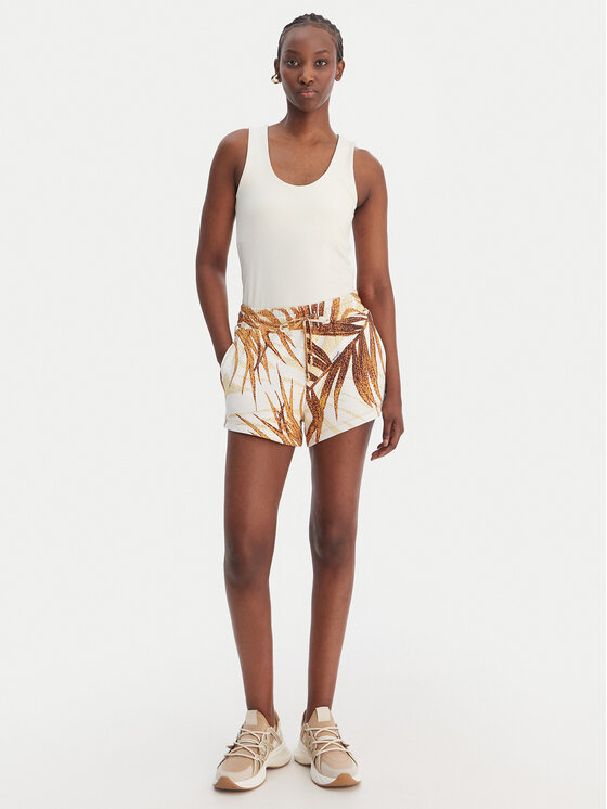 Just Cavalli Just Cavalli Szorty sportowe 80PADE02 CF100 Biały Regular Fit