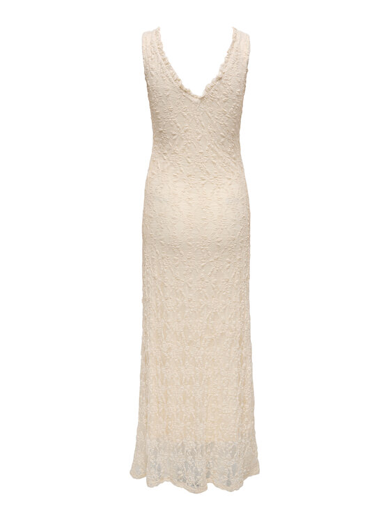 ONLY ONLY Vakarinė suknelė Albina 15372795 Kreminė Regular Fit