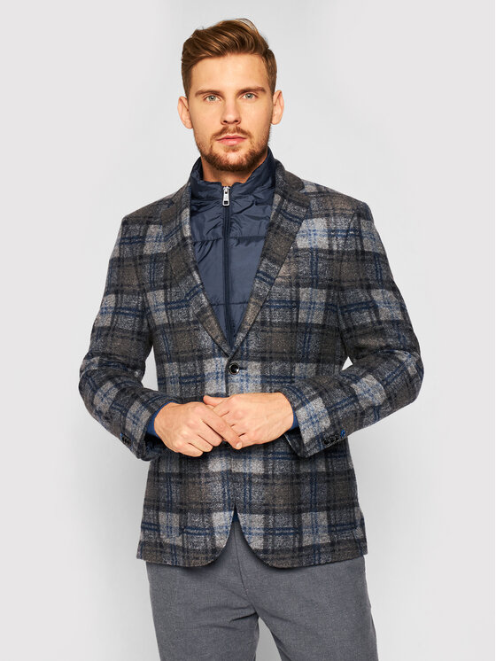 Bugatti Bugatti Піджак 698228 69239 Сірий Regular Fit