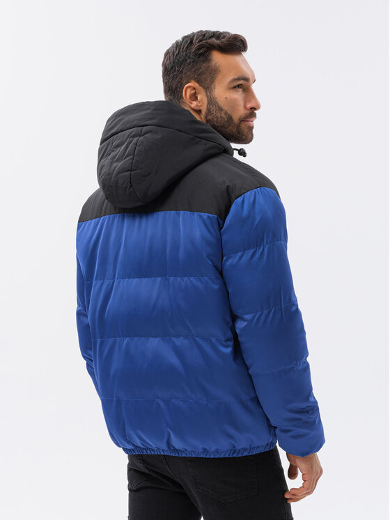 Ombre Ombre Zimní bunda C458 Modrá Regular Fit