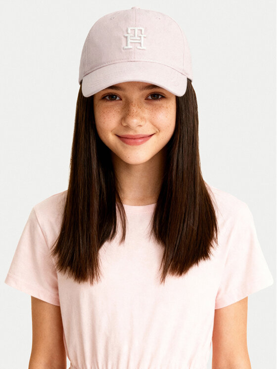 Tommy Hilfiger Tommy Hilfiger Kapa s šiltom Summer Prep AU0AU01954 Roza