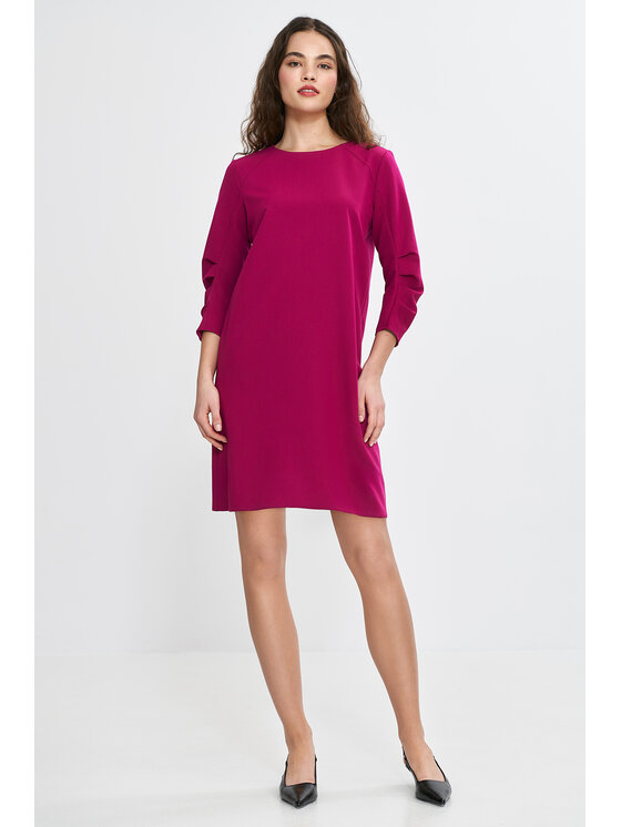 NIFE NIFE Sukienka codzienna S267 Różowy Relaxed Fit