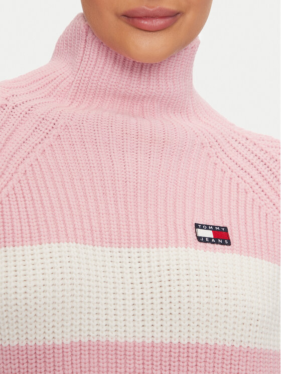 Tommy Jeans Tommy Jeans Dolcevita Badge DW0DW19914 Rosa Regular Fit