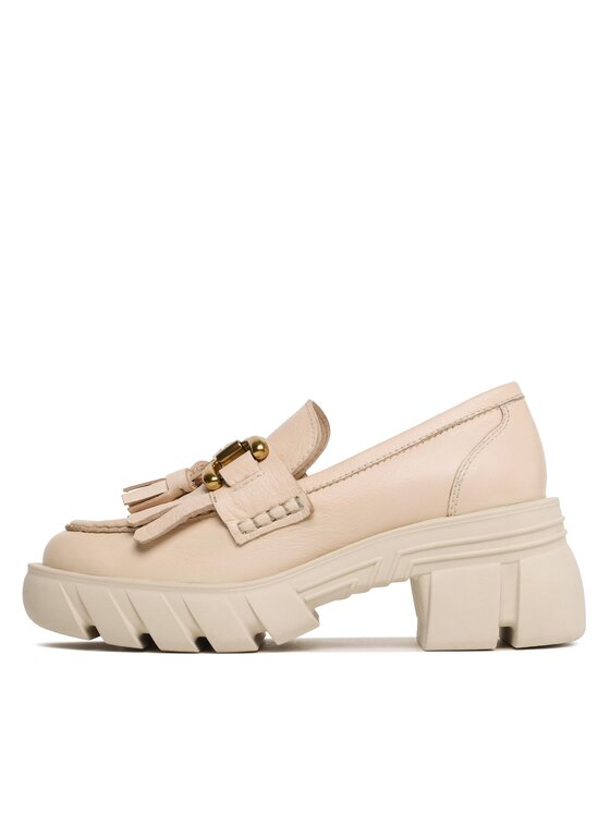 Badura Badura Loafersy PALMI-23SS11171 Beżowy