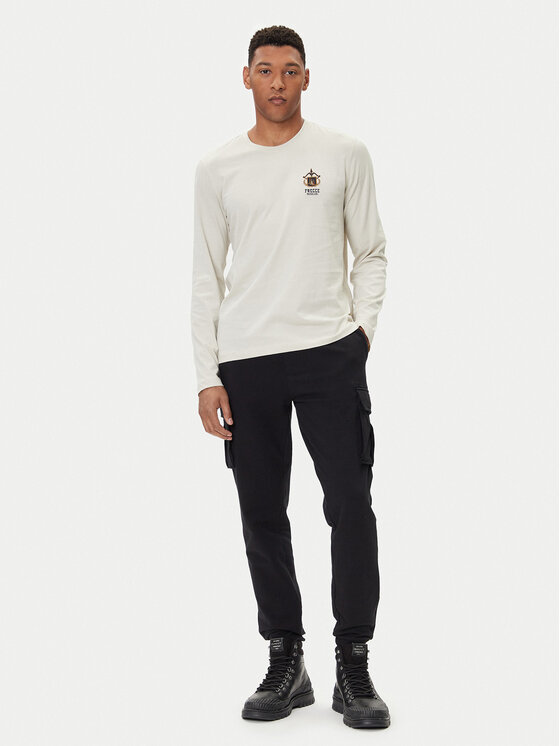Aeronautica Militare Aeronautica Militare Тениска с дълъг ръкав 252TS2466UJ00703 Бежов Regular Fit