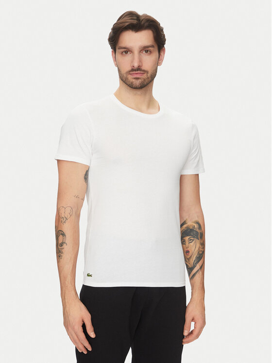Lacoste Lacoste Set od 3 majice TH9007 Bijela Slim Fit