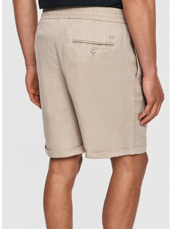 Pako Lorente Pako Lorente Szorty materiałowe P26SF-WS-005 Beżowy Classic Fit