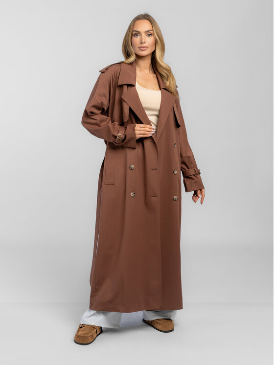 Salme Salme Trencz Cyntia Brązowy Regular Fit