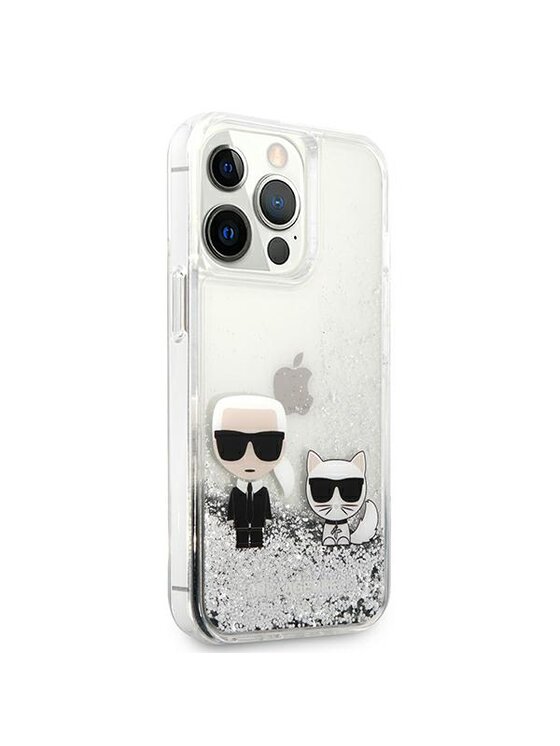 KARL LAGERFELD KARL LAGERFELD Etui na telefon iPhone 13 Pro Max Srebrny