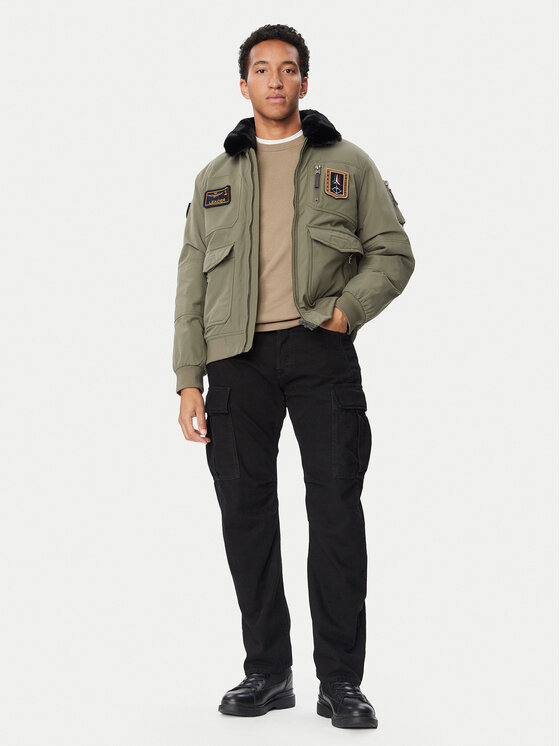 Aeronautica Militare Aeronautica Militare Demisezoninė striukė 262AB3108UCT03151 Chaki Regular Fit