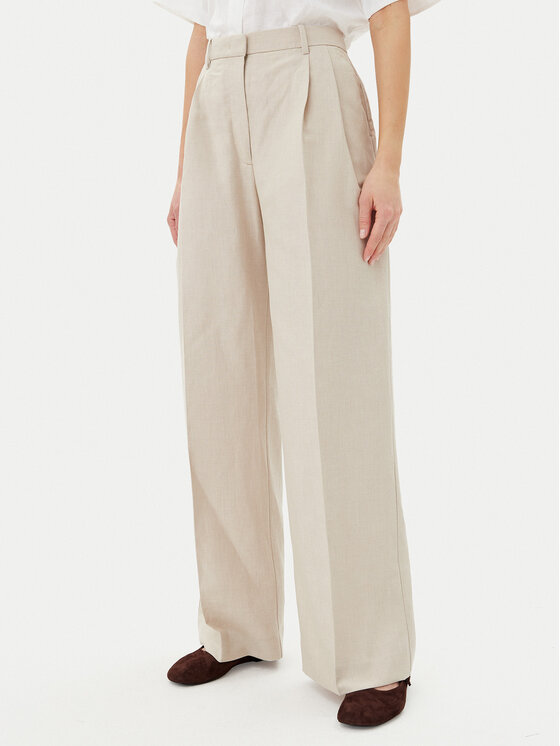 Női Szövet nadrág Tommy Hilfiger, Méret: 38, Bézs, WW0WW45460