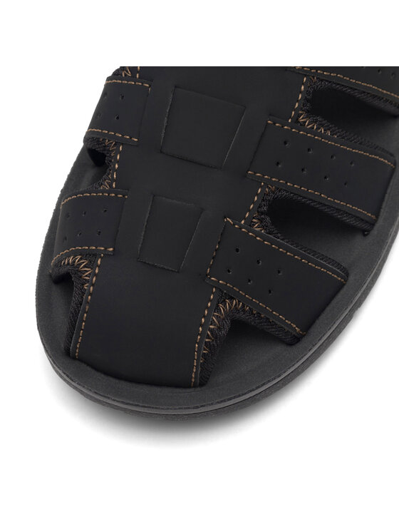 Lanetti Lanetti Sandalen MSS20504-01 Schwarz