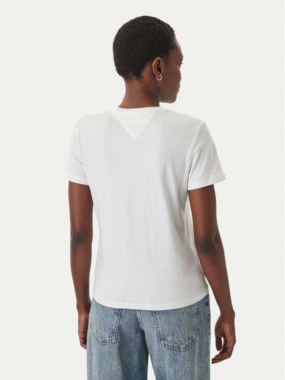 Tommy Jeans Tommy Jeans Tričko DW0DW22277 Biela Regular Fit