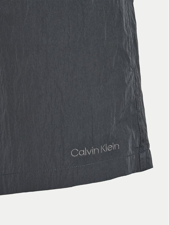 Calvin Klein Swimwear Calvin Klein Swimwear Plavecké šortky KM0KM01048 Sivá Regular Fit