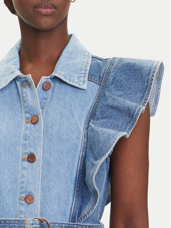 YAS YAS Sukienka jeansowa Cawi 26037659 Niebieski Regular Fit