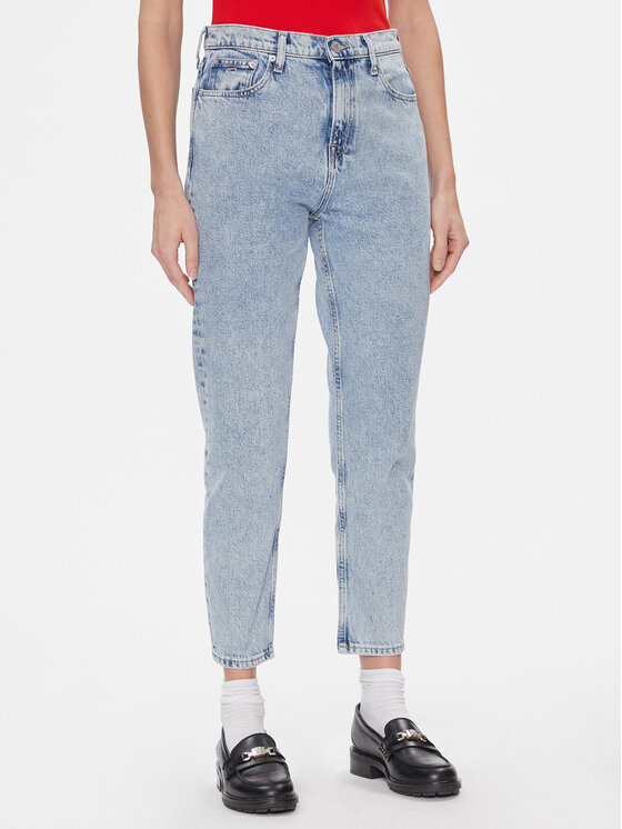 Tommy Jeans Džínsy Izzie Hgh Sl Ank Cg4114 DW0DW17453 Modrá Slim Fit