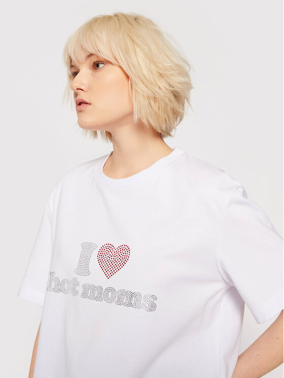 2005 2005 T-Shirt Unisex Hot Moms Bílá Relaxed Fit