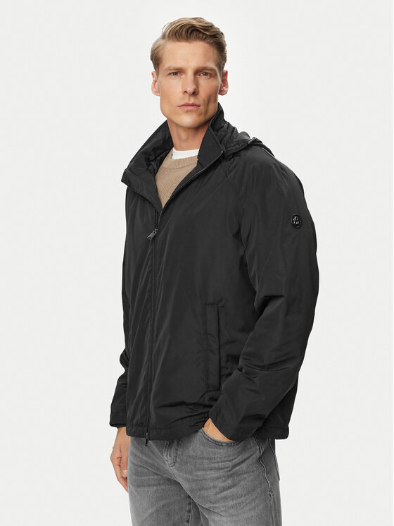 BOSS Geacă de vânt H-Carlen 50564402 Negru Regular Fit