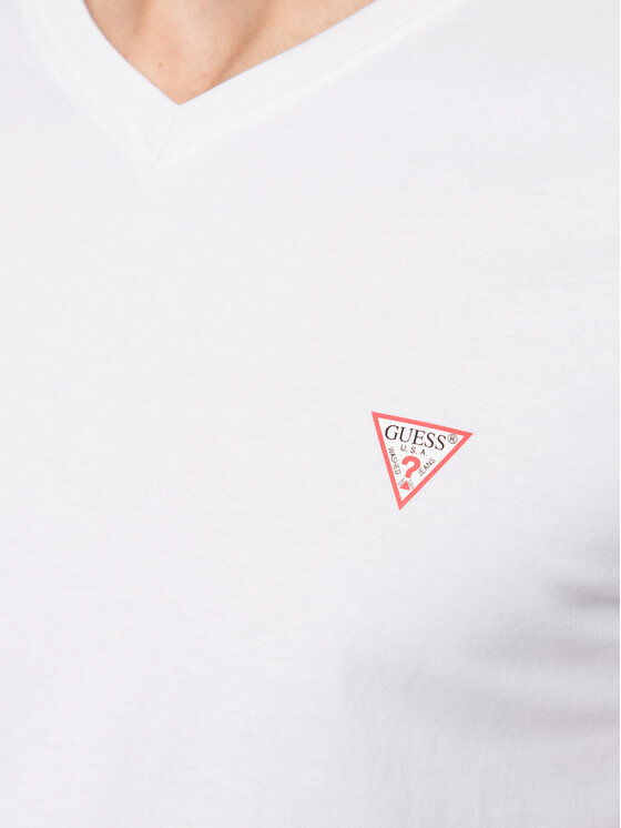 Guess Guess T-Shirt M2YI37 I3Z14 Bílá Slim Fit