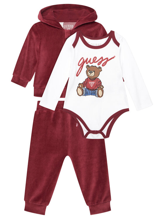 Guess Guess Jogginganzug H5BW07 KAVN4 Dunkelrot Regular Fit