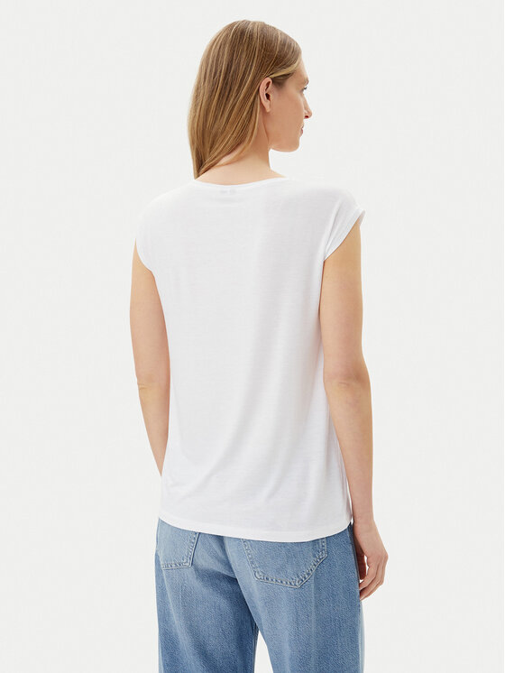 Pieces Pieces T-krekls Billo 17078732 Balts Loose Fit