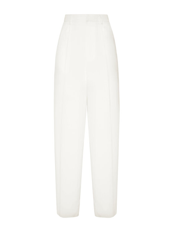 PHILIPP PLEIN PHILIPP PLEIN Bavlnené nohavice 24849 Biela