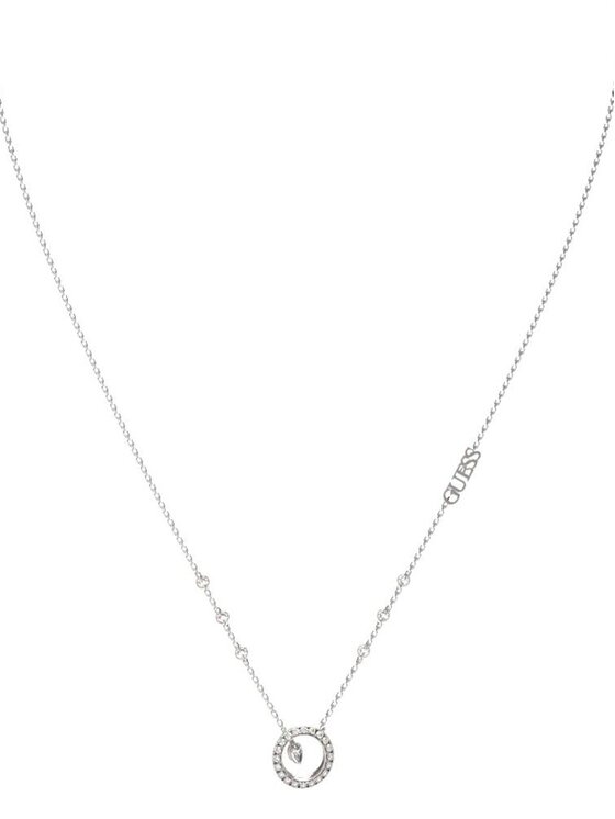 Guess Guess Naszyjnik JUBN04657JW Srebrny