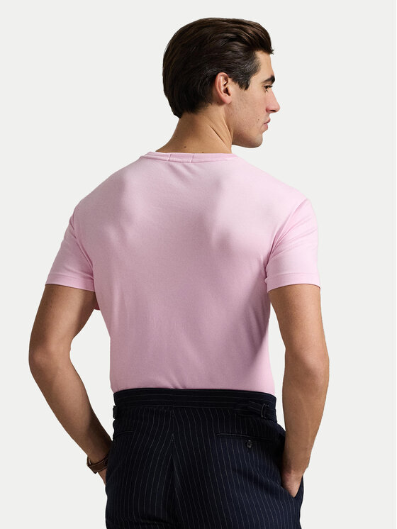 Polo Ralph Lauren Polo Ralph Lauren Marškinėliai 710740727010 Rožinė Slim Fit