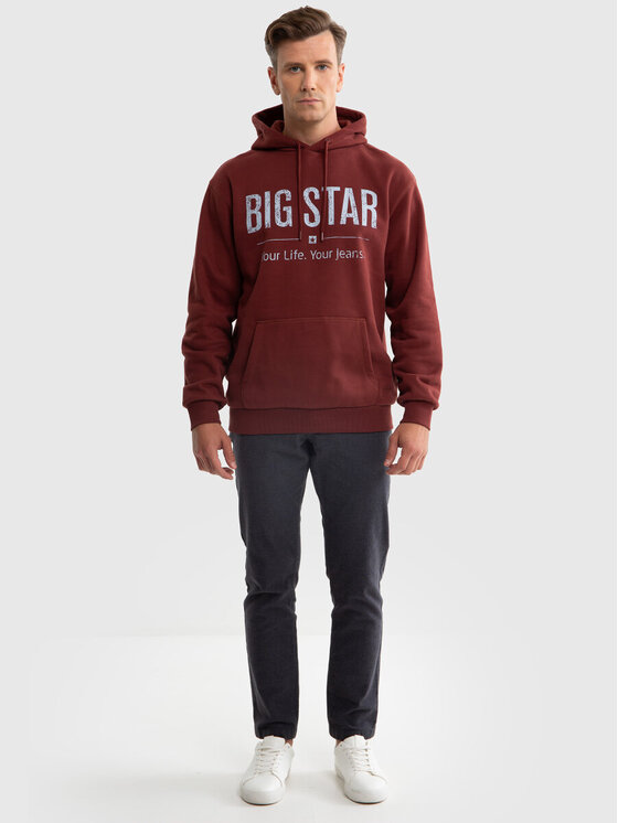 BIG STAR BIG STAR Bluza ASHLYNO_604_170 Bordowy Classic Fit