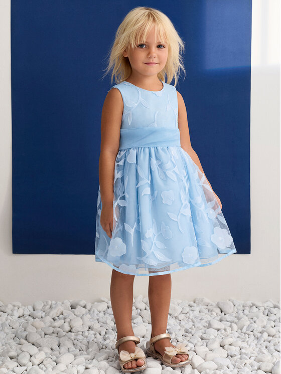 Abel & Lula Abel & Lula Елегантне плаття 5042 Блакитний Regular Fit