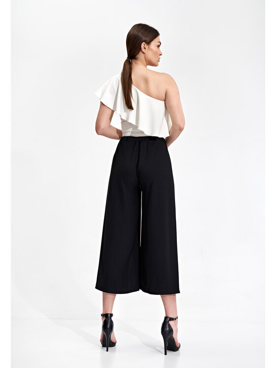 FIGL FIGL Dámske nohavice M860 Čierna Regular Fit