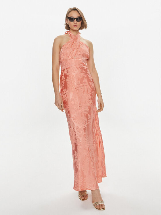 Guess Guess Abendkleid Sl Aubree W4GK60 WFDF0 Korallenfarben Regular Fit