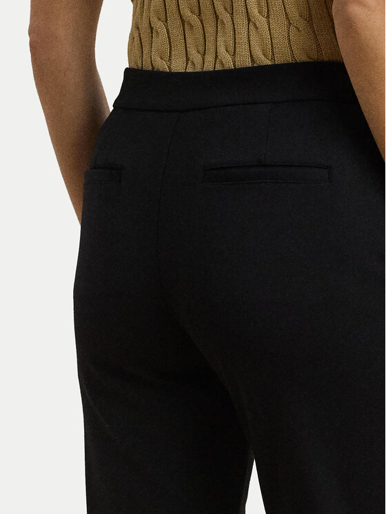 LAUREN RALPH LAUREN LAUREN RALPH LAUREN Kalhoty z materiálu 200758961002 Černá Straight Fit