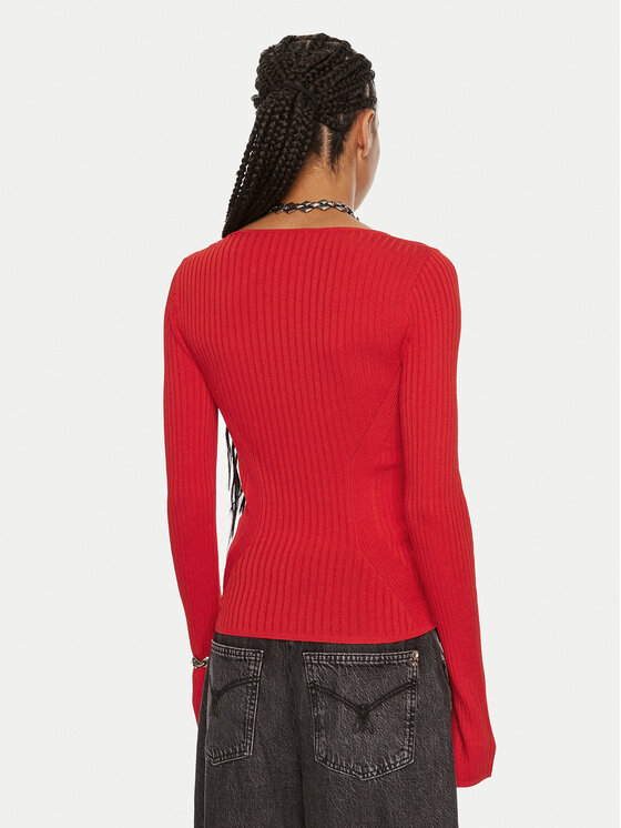 Patrizia Pepe Patrizia Pepe Blúz 8K0213 K9J5 R835 Piros Slim Fit