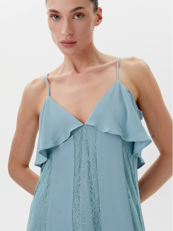 TWINSET TWINSET Rochie de vară 251TP2412 Albastru Regular Fit