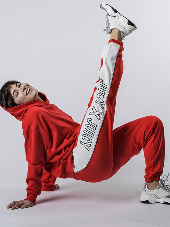 Juicy Couture Juicy Couture Pantaloni di tessuto JWTKB179665 | Track Pant Rosso Slim Fit