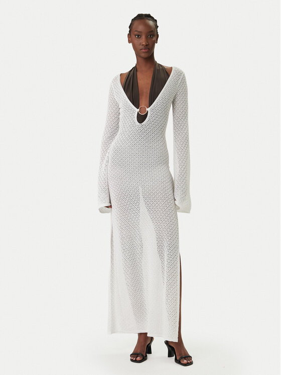 Bardot Bardot Rochie de plajă Bryn 60326DB Alb Regular Fit